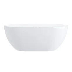 Stano Baignoire îlot design ovale LISBON blanche 150 cm Brillant