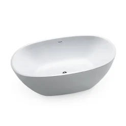 Stano Baignoire îlot design ovale DENVER blanche 150 cm