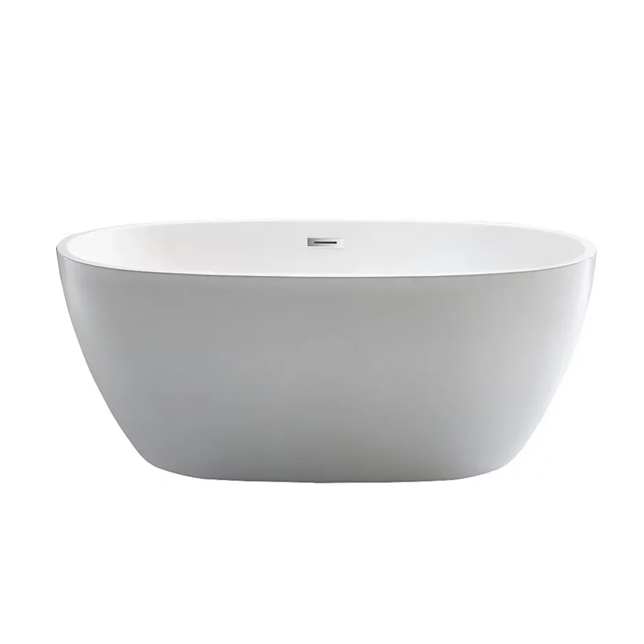 Stano Baignoire îlot design ovale DENVER blanche 150 cm