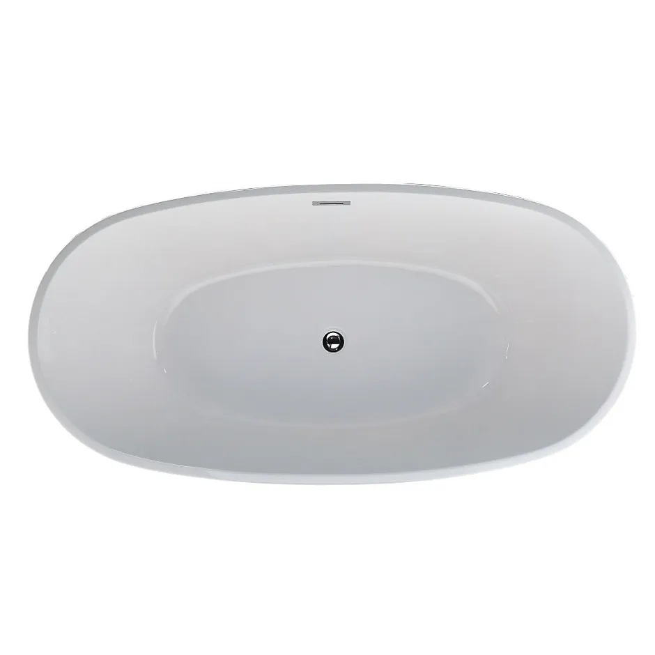Stano Baignoire îlot design ovale DENVER blanche 150 cm