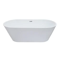 Stano Baignoire îlot design ovale FINDLAY blanche 149 cm