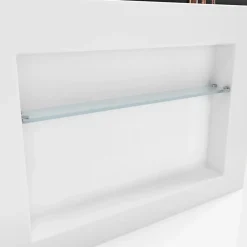 Planète Bain Baignoire îlot design 170x80 cm - avec rangement intégré - Acrylic Lucite* Baignoire Îlot