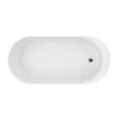 GoodHome Baignoire îlot Huron L. 170 cm x l. 75 cm noir