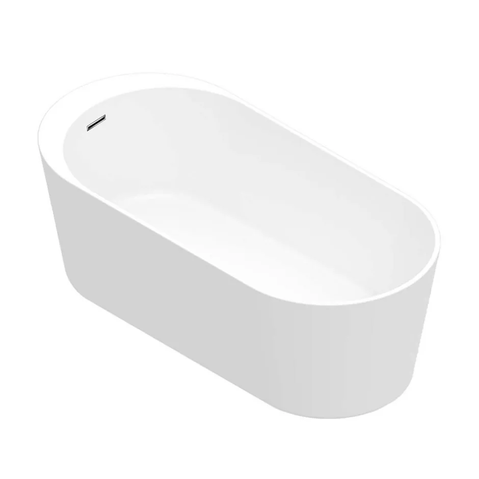 GoodHome Baignoire îlot Huron L. 180 x l.80 cm blanc