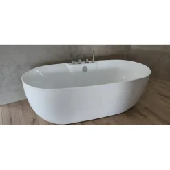 Sanitaire Baignoire îlot MAUI 170x80 cm avec Robinetterie