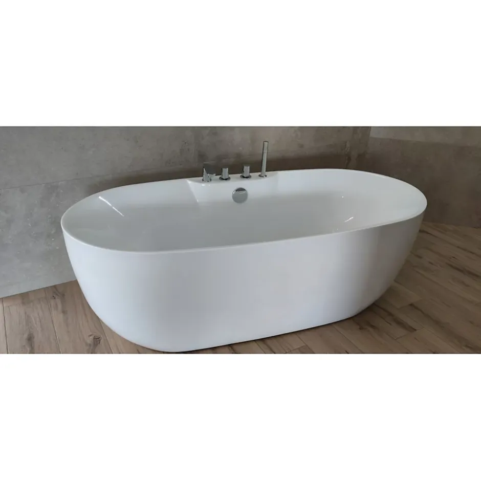 Sanitaire Baignoire îlot MAUI 170x80 cm avec Robinetterie