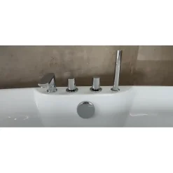 Sanitaire Baignoire îlot MAUI 170x80 cm avec Robinetterie
