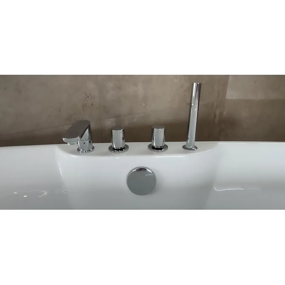 Sanitaire Baignoire îlot MAUI 170x80 cm avec Robinetterie