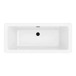 GoodHome Baignoire îlot Merkys L. 170 cm x l. 75 cm gris