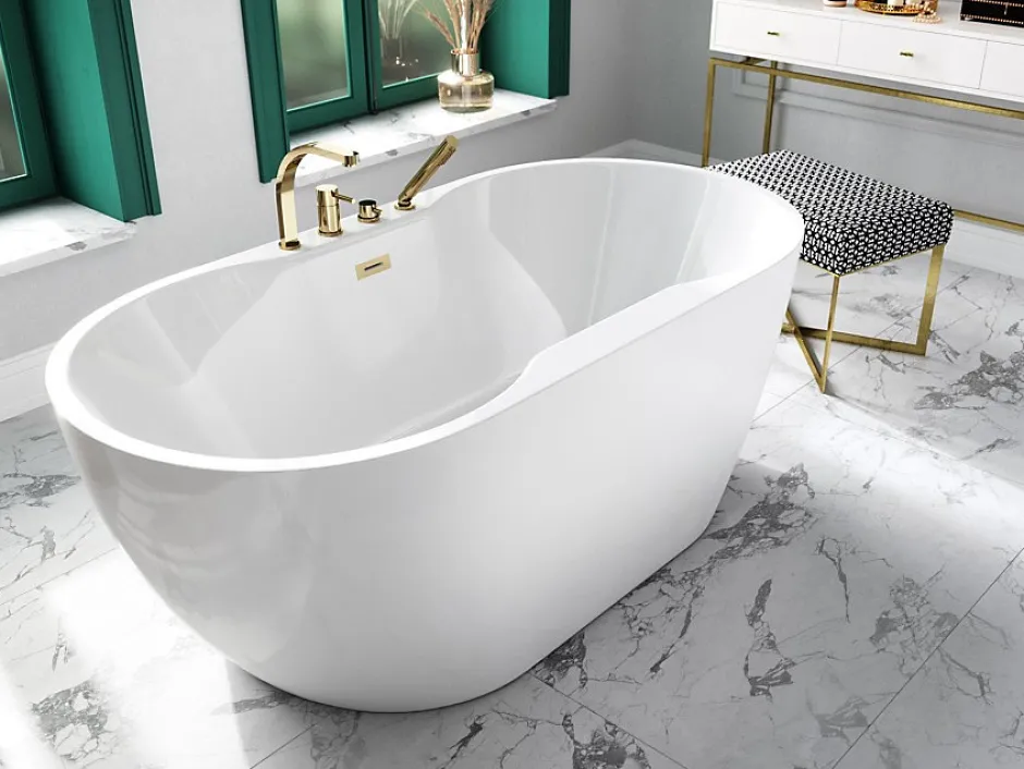 Azura Home Design Baignoire îlot NAVIA - 140 x 75 cm* Baignoire Îlot