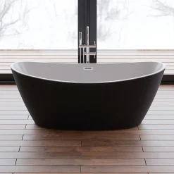Spalina Baignoire îlot ovale NEROON 2.0 Noire L. 170 x l. 80 cm, by