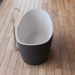 Spalina Baignoire îlot ovale NEROON 2.0 Noire L. 170 x l. 80 cm, by