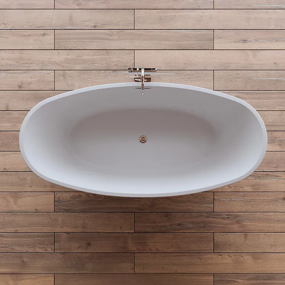 Spalina Baignoire îlot ovale NEROON 2.0 Grise L. 170 x l. 80 cm, by