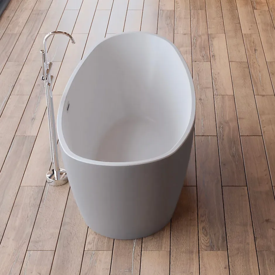 Spalina Baignoire îlot ovale NEROON 2.0 Grise L. 170 x l. 80 cm, by