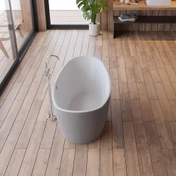 Spalina Baignoire îlot ovale NEROON 2.0 Grise L. 170 x l. 80 cm, by