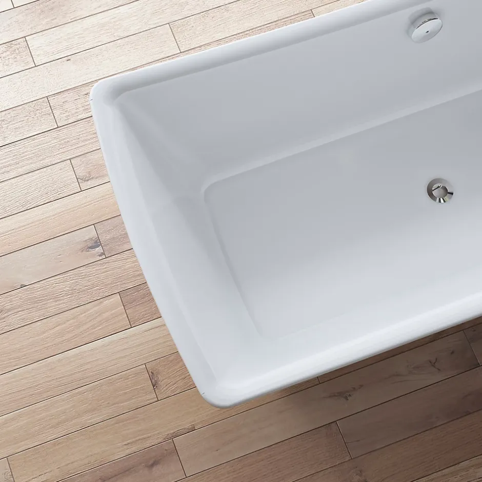Spalina Baignoire îlot rectangulaire Kira 170x63 cm, blanc, by
