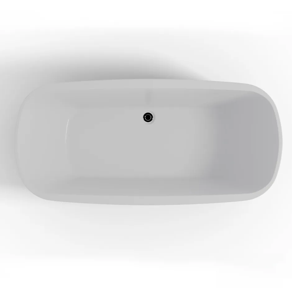 Spalina Baignoire îlot rectangulaire Dune 170x80 cm, blanc, by* Baignoire Îlot