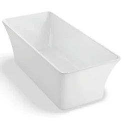 Spalina Baignoire îlot rectangulaire Sorrow 170x75 cm, blanc, By* Baignoire Îlot