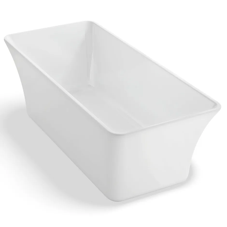 Spalina Baignoire îlot rectangulaire Sorrow 170x75 cm, blanc, By* Baignoire Îlot