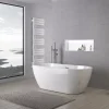 Bernstein Baignoire îlot ROMA PLUS 2.0 acrylique Blanc brillant 166x75x58cm Sans robinet* Baignoire Îlot