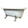 Eliteshopping Baignoire îlot vintage 170 x 80 cm avec pieds argent Marigold
