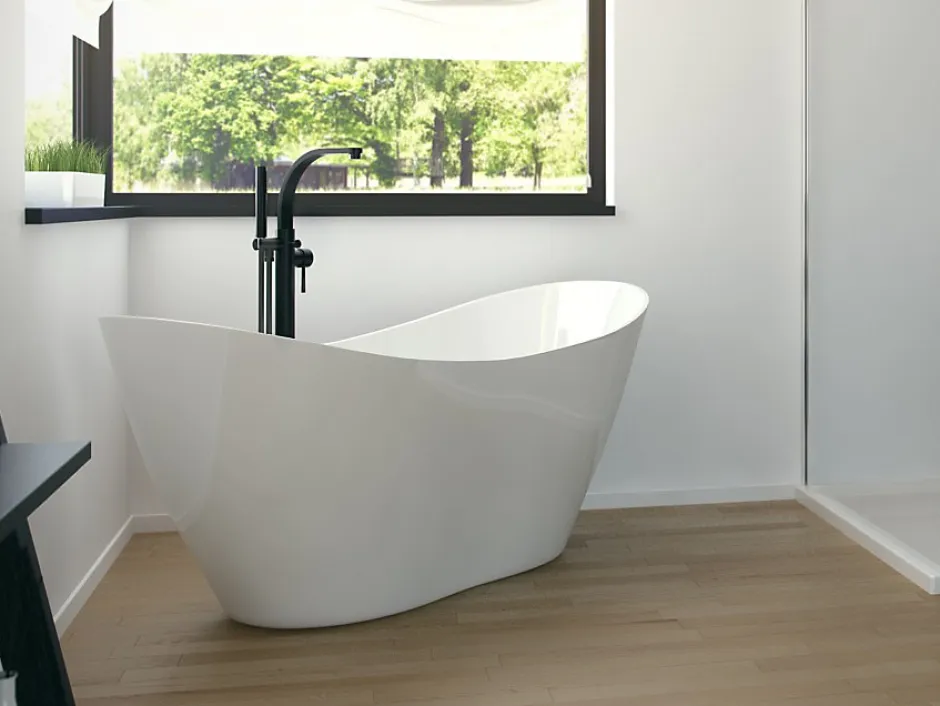 Azura Home Design Baignoire îlot VIYA 160 x 70 cm