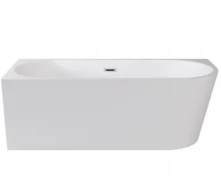 Azura Home Design Baignoire îlot ZOYA GLAM GOLDEN angle droit - 170 x 80 cm
