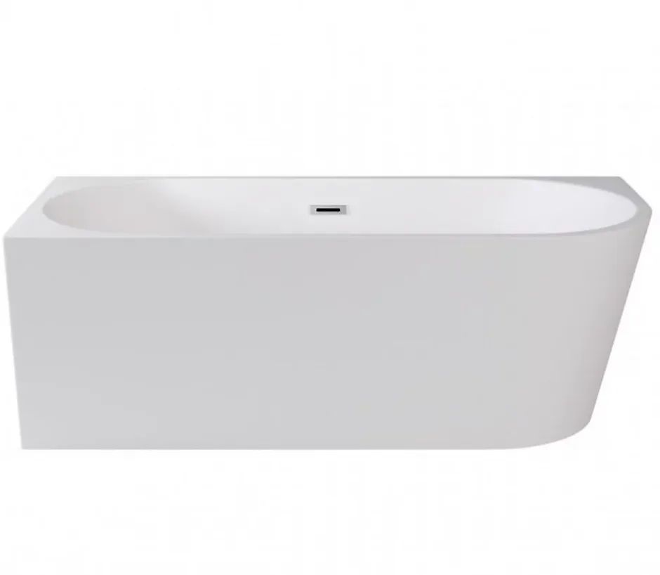 Azura Home Design Baignoire îlot ZOYA GLAM GOLDEN angle droit - 170 x 80 cm