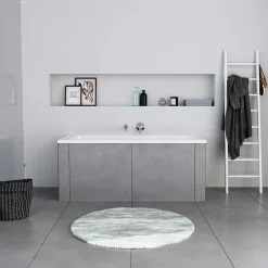 Duravit Baignoire murale acrylique rectangulaire à encastrer salle de bain, 160x70x42cm, Garantie 5 ans, Sans pieds, Blanc, DURALAVANT