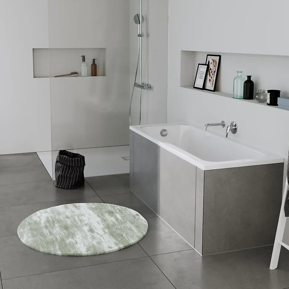 Duravit Baignoire murale acrylique rectangulaire à encastrer salle de bain, 160x70x42cm, Garantie 5 ans, Sans pieds, Blanc, DURALAVANT