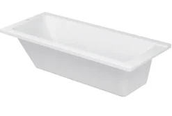 Duravit Baignoire murale acrylique rectangulaire à encastrer salle de bain, 160x70x42cm, Garantie 5 ans, Sans pieds, Blanc, DURALAVANT