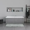 Duravit Baignoire murale acrylique rectangulaire à encastrer, 1 dossier à gauche, 170x70x49,5cm, Sans pieds, Blanc brillant, P3* Baignoire Droite