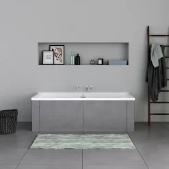Duravit Baignoire murale acrylique rectangulaire à encastrer, 1 dossier à gauche, 170x70x49,5cm, Sans pieds, Blanc brillant, P3* Baignoire Droite
