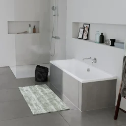 Duravit Baignoire murale acrylique rectangulaire à encastrer, 1 dossier à gauche, 170x70x49,5cm, Sans pieds, Blanc brillant, P3* Baignoire Droite
