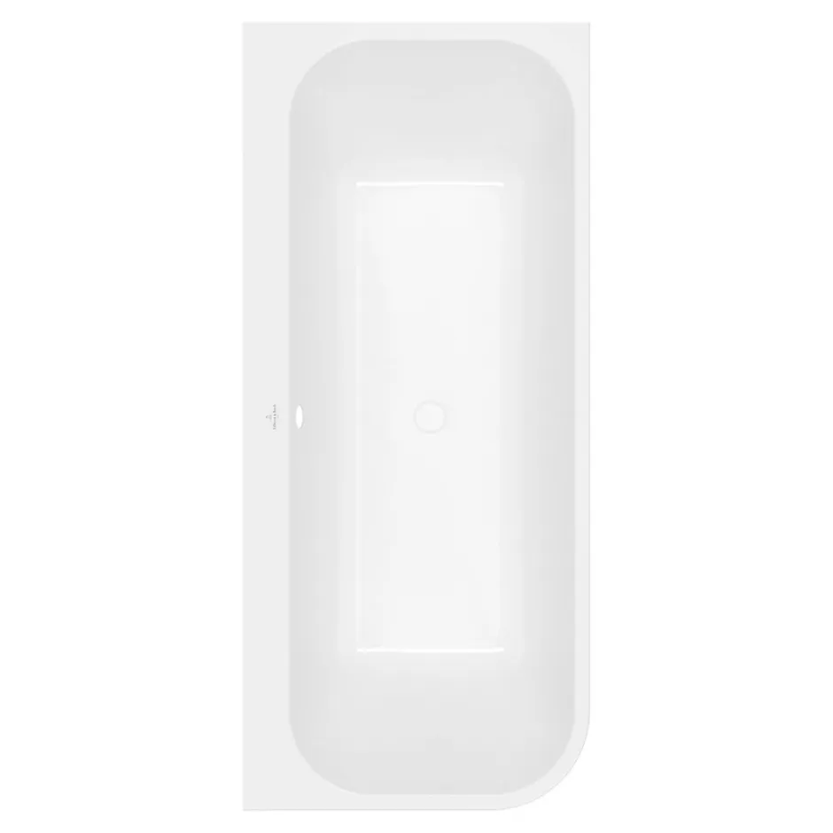 Villeroy & Boch Baignoire murale Architectura pour installation en angle à droite, 1700 x 750 mm, Blanc* Baignoire Îlot