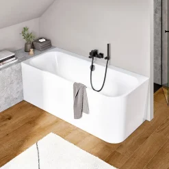 Villeroy & Boch Baignoire murale Architectura pour installation en angle à gauche, 1800 x 800 mm, Blanc* Baignoire Îlot