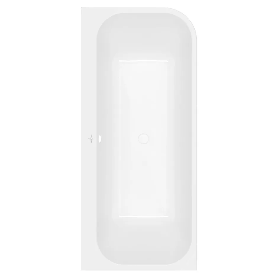 Villeroy & Boch Baignoire murale Architectura pour installation en angle à gauche, 1800 x 800 mm, Blanc* Baignoire Îlot