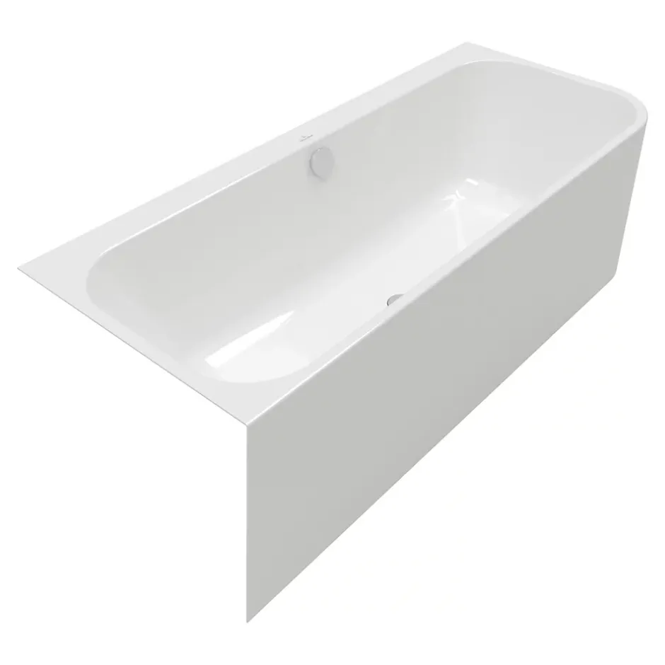 Villeroy & Boch Baignoire murale Architectura pour installation en angle à gauche, 1800 x 800 mm, Blanc* Baignoire Îlot