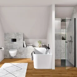 Villeroy & Boch Baignoire murale Architectura pour installation en angle à droite, 1800 x 800 mm, Blanc* Baignoire Îlot