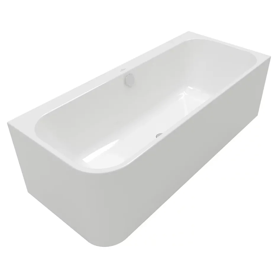 Villeroy & Boch Baignoire murale Architectura pour installation en angle à droite, 1800 x 800 mm, Blanc* Baignoire Îlot