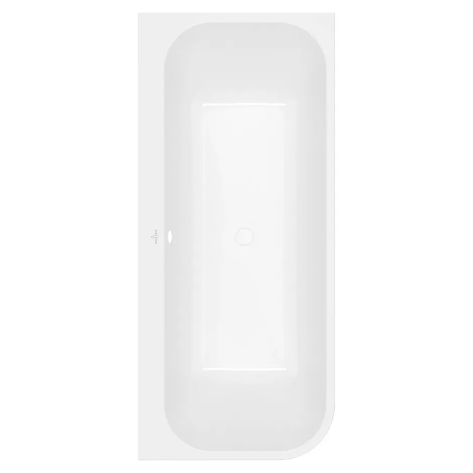 Villeroy & Boch Baignoire murale Architectura pour installation en angle à droite, 1800 x 800 mm, Blanc* Baignoire Îlot
