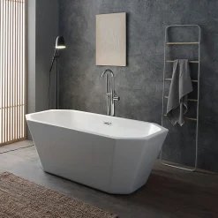 Kiamami Valentina Baignoire Octogonale En Acrylique Blanc Betty* Baignoire Îlot