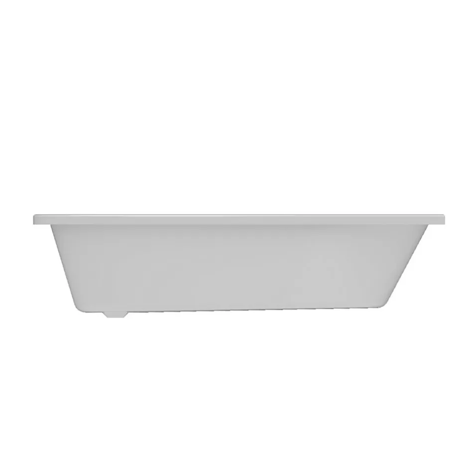 Baignoire pour angle droit Horyn L. 150 cm x l. 90 cm blanc