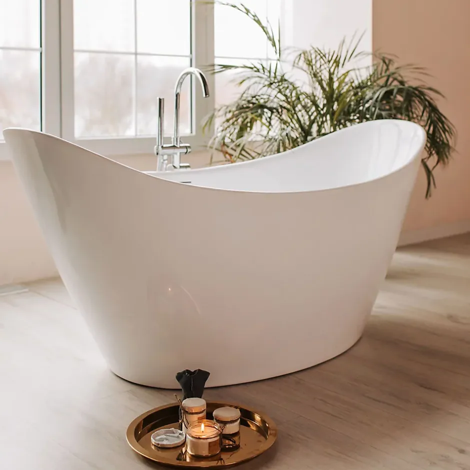 Rea Baignoire Ferrano 180Cm White* Baignoire Îlot