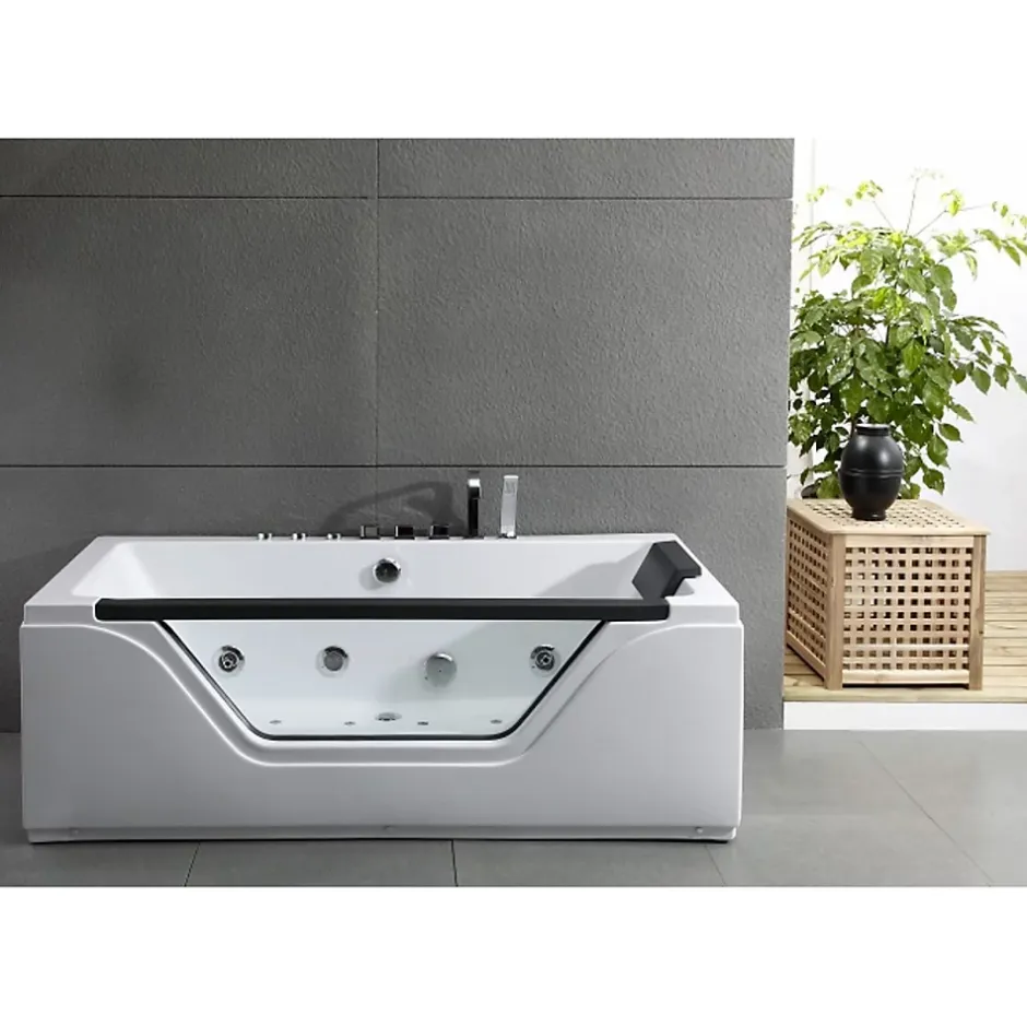 Sanitaire Baignoire rectangulaire balnéo 170x80 FIDJI* Baignoire Balnéo