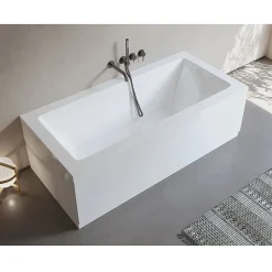 Sanycces Baignoire rectangulaire CUBE blanche 180x80 Tablier non inclus