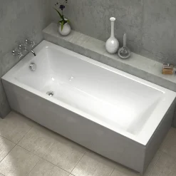 Sanycces Baignoire rectangulaire encastrable BALI blanc brillant 160x70* Baignoire Îlot