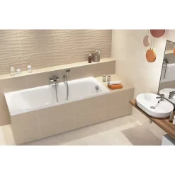 Planète Bain Baignoire rectangulaire gain de place 140x70 cm NAO encastrable (SANS TABLIER)* Baignoire Droite