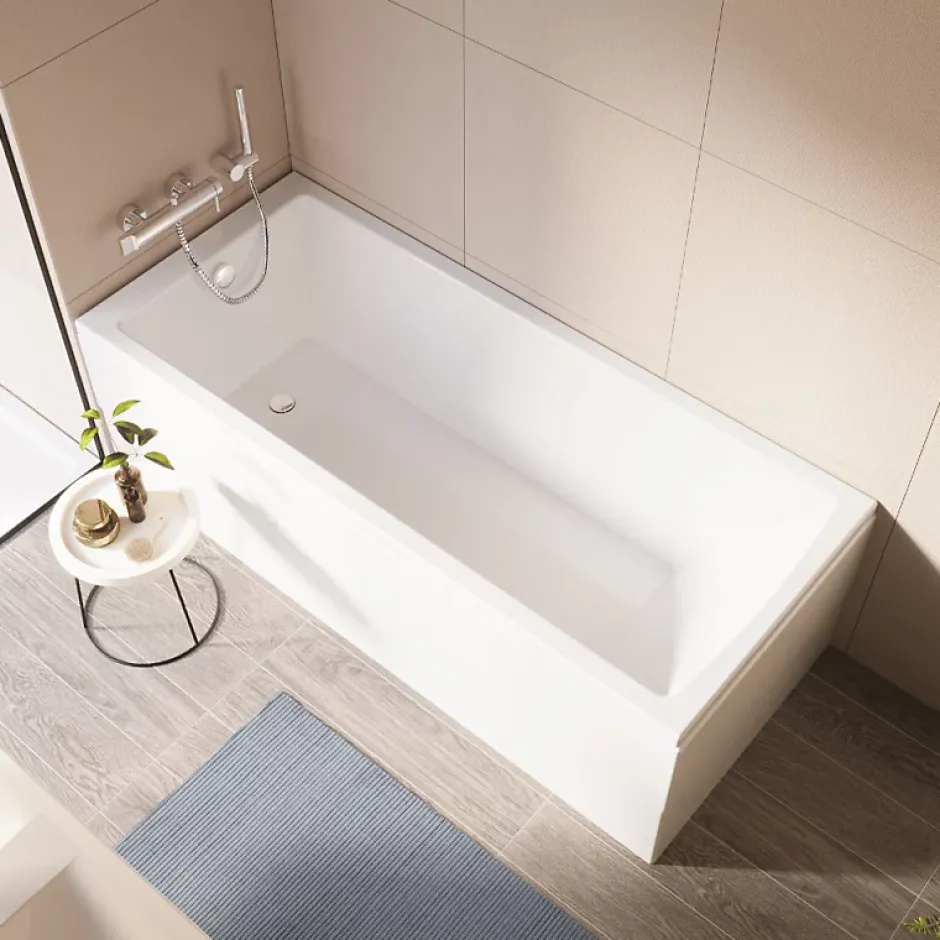 Vitra Baignoire rectangulaire Neon avec pied 170x75cm Blanc