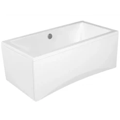 Planète Bain Baignoire rectangulaire 150x75 cm INTRO à encastrer en acrylique + tablier central